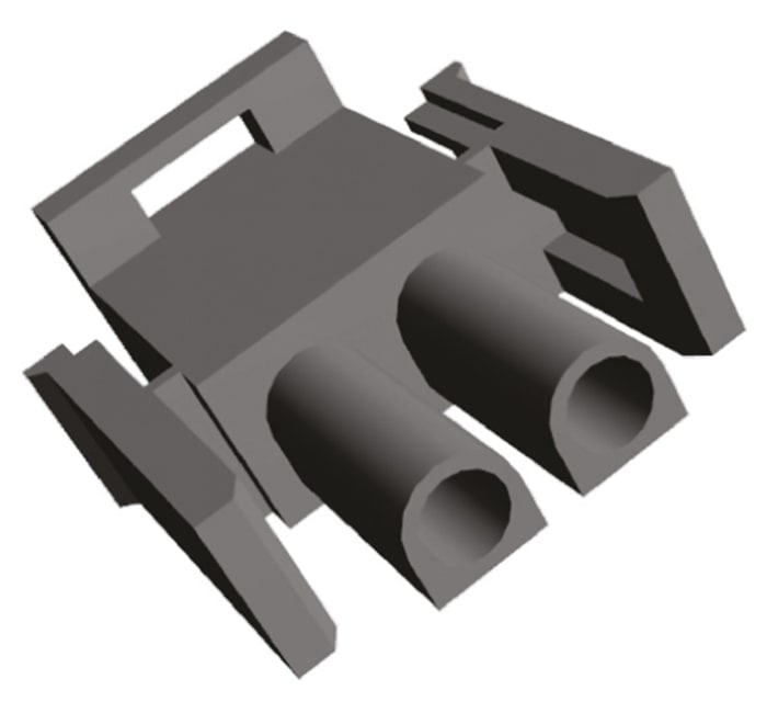 TE Connectivity, MATE-N-LOK Male PCB Housing, 6.35mm Pitch, 2 Way, 1 Row