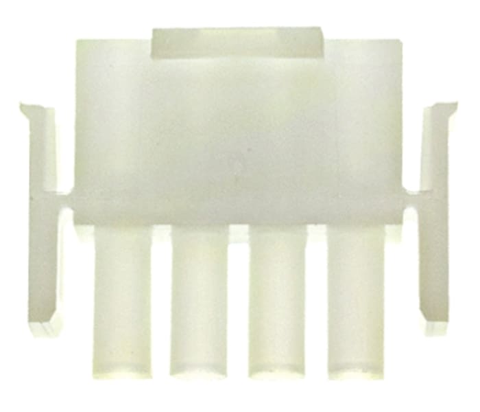 TE Connectivity, MATE-N-LOK Male PCB Housing, 6.35mm Pitch, 4 Way, 1 Row