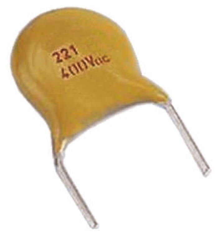 Vishay Single Layer Ceramic Capacitor (SLCC) 470pF 1kV dc ±10% S3N Dielectric, F, Through Hole +125°C Max Op. Temp.