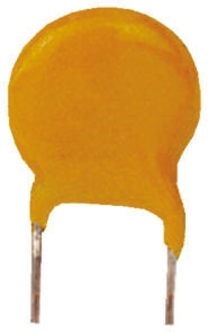 Vishay Ceramic Single Layer Capacitor 680pF 400V ac ±10% Y5P Dielectric, Through Hole +125°C Max Op. Temp.