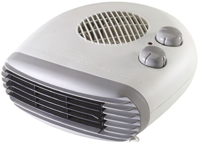 RS PRO 2kW Fan Heater, Floor Mounted, Type G - British 3-pin