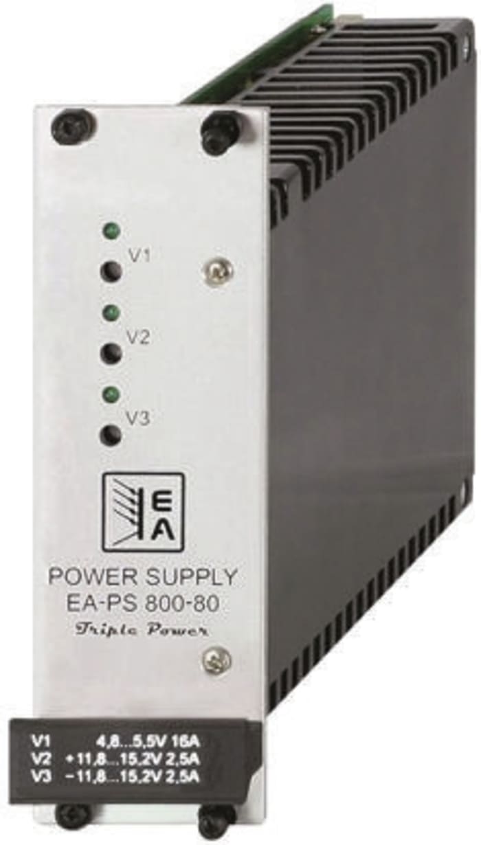 Alimentation à découpage EA Elektro-Automatik, 80W, sorties à 3 5 V dc, ±12 V dc, 2.5A