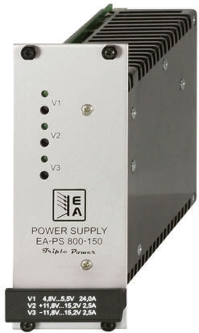 EA Elektro-Automatik Switching Power Supply, EA-PS 805-12-12-150 Triple, 5 V dc, ±12 V dc, 2.5A, 150W, Triple Output,
