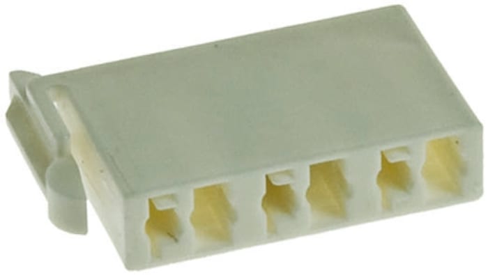 TE Connectivity, Hermaphroditic Female Connector Housing, 4mm Pitch, 6 Way, 1 Row