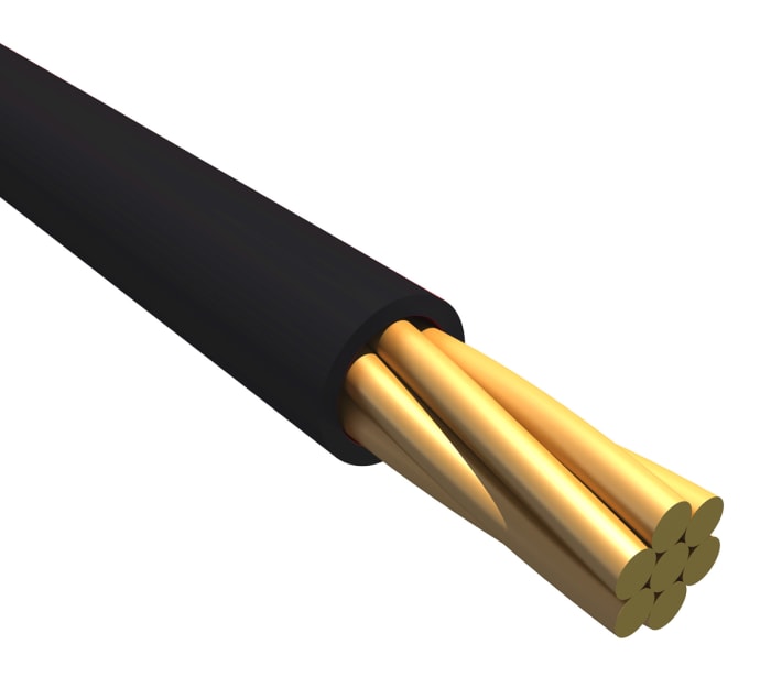 Fils de câblage Alpha Wire UL11028, Ecogen Ecowire, 0,13 mm², Noir, 26 AWG, 30m, 600 V