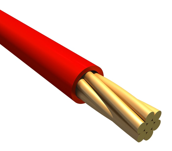 Fils de câblage Alpha Wire UL11028, Ecogen Ecowire, 5,2 mm², Rouge, 10 AWG, 30m, 600 V