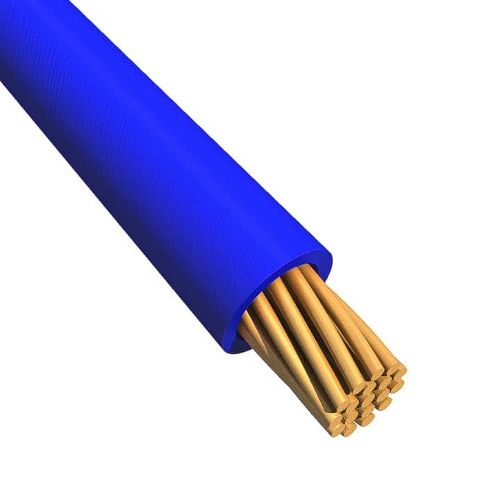 Alpha Wire Ecogen Ecowire Series Blue 0.52 mm² Hook Up Wire, 20 AWG, 10/0.25 mm, 30m, MPPE Insulation, 6714 BL005