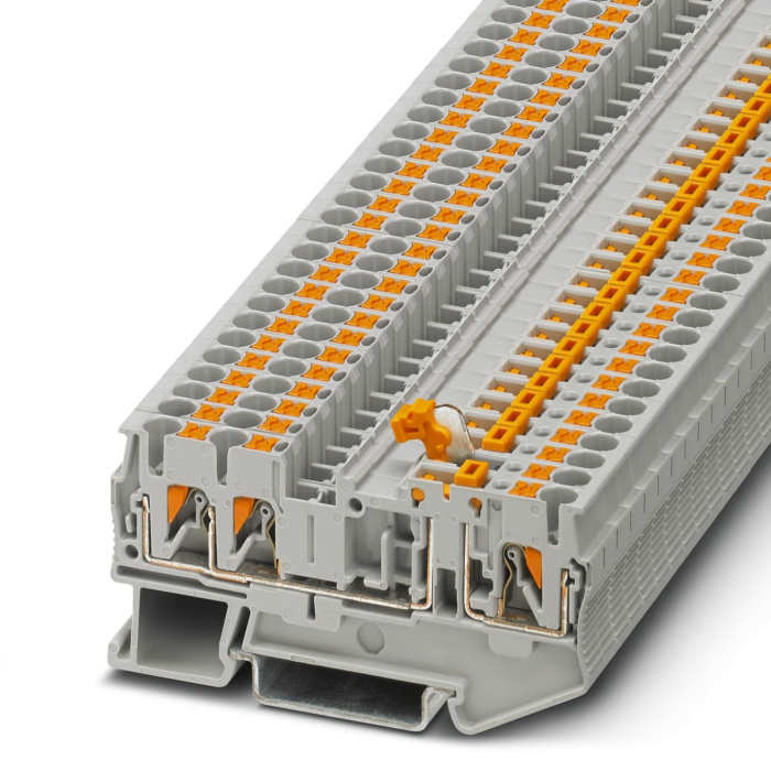 Bloc de jonction sectionnable à couteau Phoenix Contact PT 2.5-TWIN-MT, 0.14 → 4mm², Enfichable, Gris