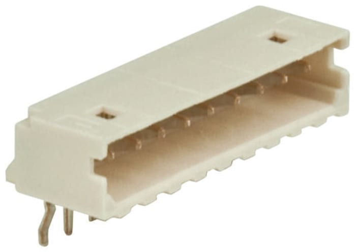 Molex MicroBlade Series Right Angle Through Hole PCB Header, 5 Contact(s), 2.0mm Pitch, 1 Row(s), Shrouded