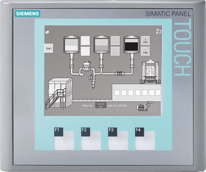 Siemens KTP 400 Serisi HMI Terminal, LCD Membran Klavye, 24 V dc Aydınlatmalı