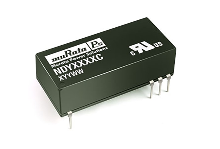 Murata Power Solutions NDY DC-DC Converter, 9V dc/ 333mA Output, 4.5 → 9 V dc Input, 3W, Through Hole, +85°C Max