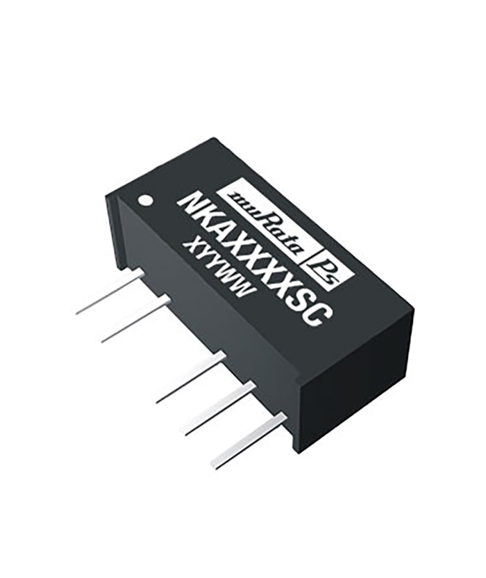 Murata Power Solutions NKA DC-DC Converter, ±12V dc/ ±42mA Output, 4.5 → 5.5 V dc Input, 1W, Through Hole, +85°C