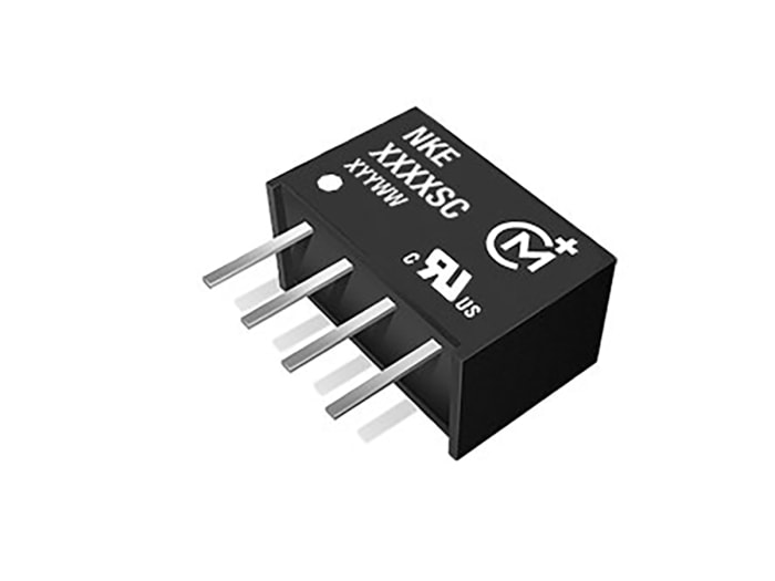 Murata Power Solutions NKE DC-DC Converter, 3.3V dc/ 300mA Output, 2.97 → 3.63 V dc Input, 1W, Through Hole,