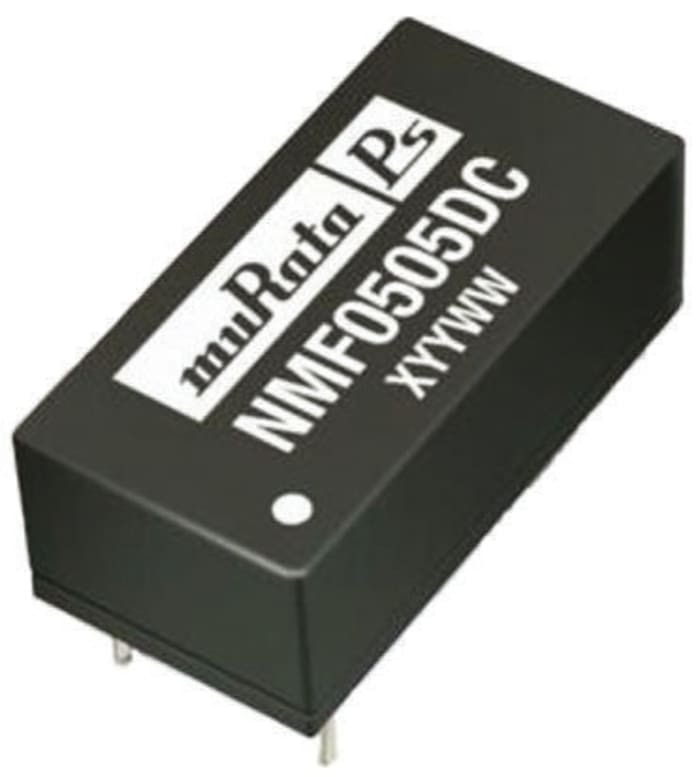 Murata Power Solutions NMF DC-DC Converter, 5V dc/ 100mA Output, 4.75 → 5.25 V dc Input, 0.5W, Through Hole,