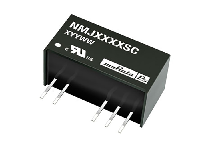 Murata Power Solutions NMJ DC-DC Converter, ±12V dc/ ±42mA Output, 10.8 → 13.2 V dc Input, 1W, Through Hole,
