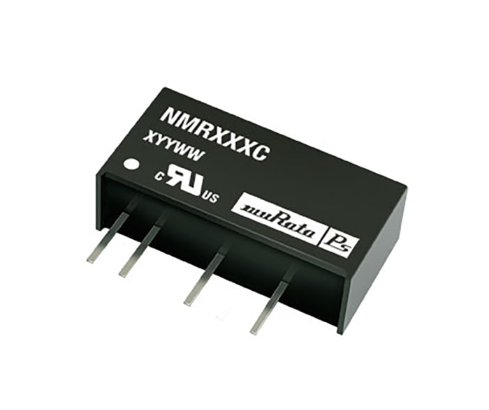 Murata Power Solutions NMR DC-DC Converter, 5V dc/ 200mA Output, 4.5 → 5.5 V dc Input, 1W, Through Hole, +85°C