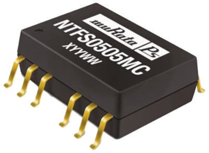 Murata Power Solutions NTF Isolated DC-DC Converter, 5V dc/ 200mA Output, 4 → 6 V dc Input, 1W, Surface Mount,