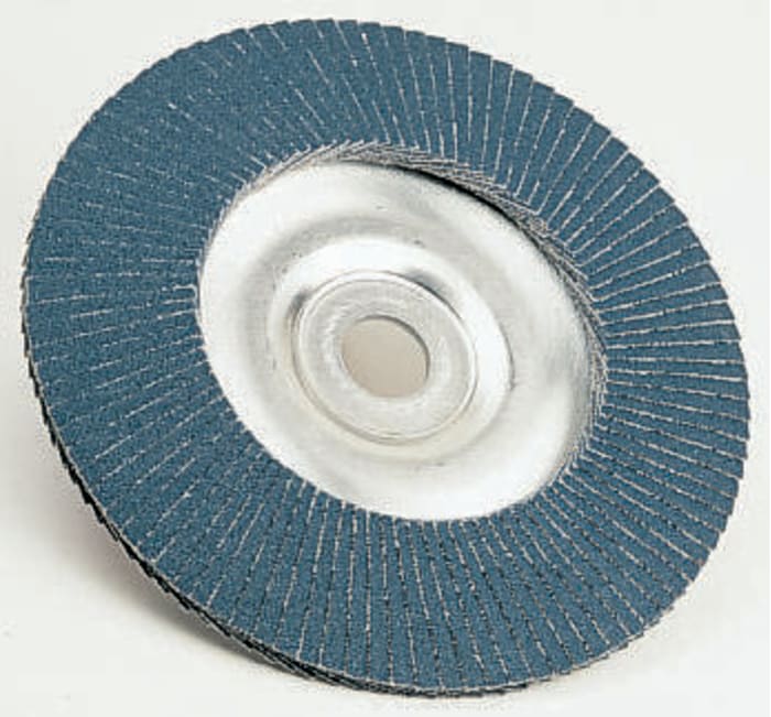 Garryson Zirconium Dioxide Medium Flap Disc, 60 Grit, 13000rpm, 115mm x 22mm Bore