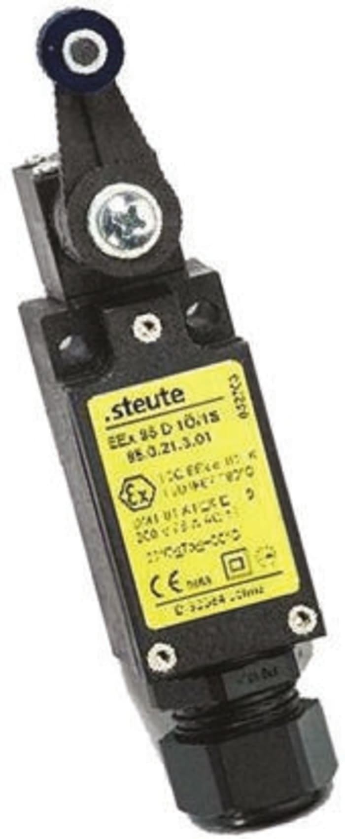 Steute Lever Limit Switch, NO/NC, IP67, Thermoplastic Housing, 250V ac Max, 6A Max