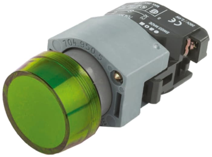 EAO Green Pilot Light, IP65