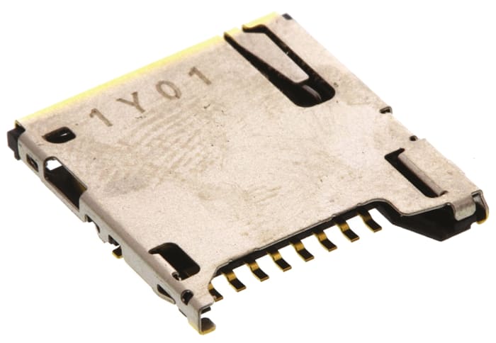 JAE 8 Way Right Angle Micro SD Micro SD Card Connector With Solder Termination