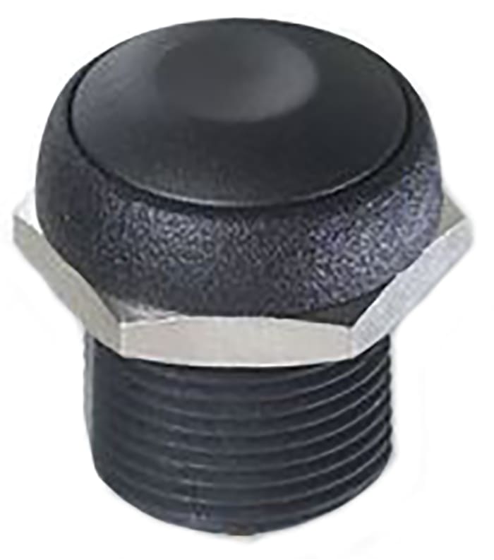 APEM Push Button Switch, Momentary, Panel Mount, 14.8mm Cutout, SPST, 250V ac, IP67