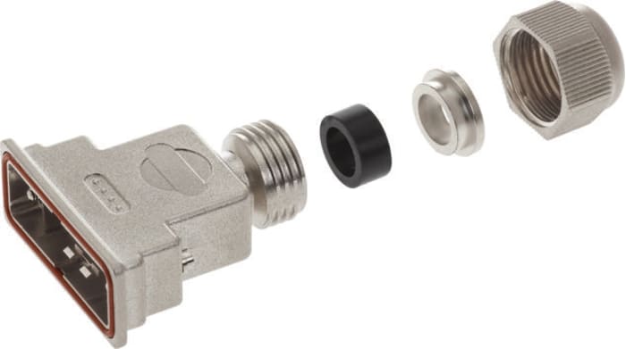 Carcasa de conector D Sub SérieD-sub Waterproof, Recto, 15 contactos Polímero, A, IP67