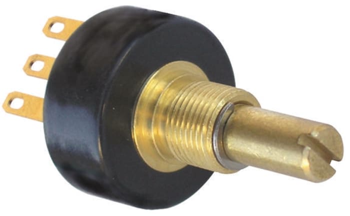 Bourns 1kΩ Rotary Potentiometer Continuous-Turns 1-Gang Panel Mount, 6630S0D-C28-A102