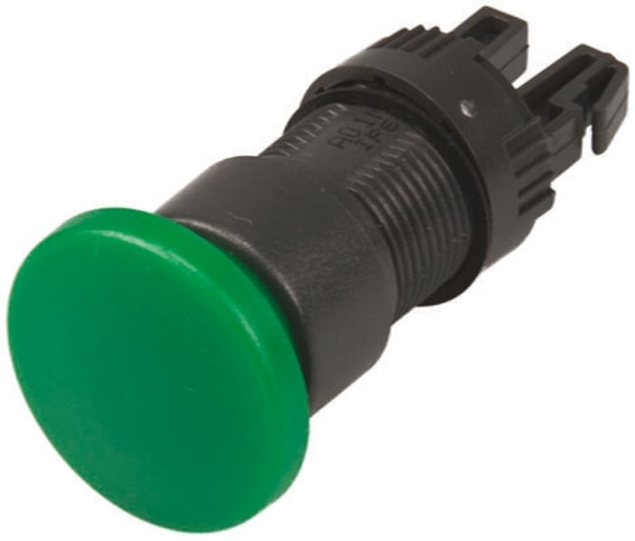 APEM Green Momentary Push Button Head, IP65