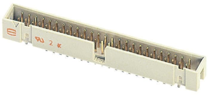 Embases de circuit imprimé HARTING, SEK 18, 50 pôles , 2.54mm, 2 rangées , Droit