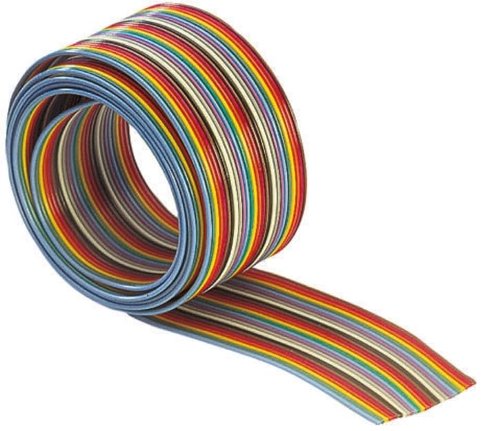 Câbles en nappe HARTING 26 voies, pas de 1.27mm 28 AWG, Multicolore