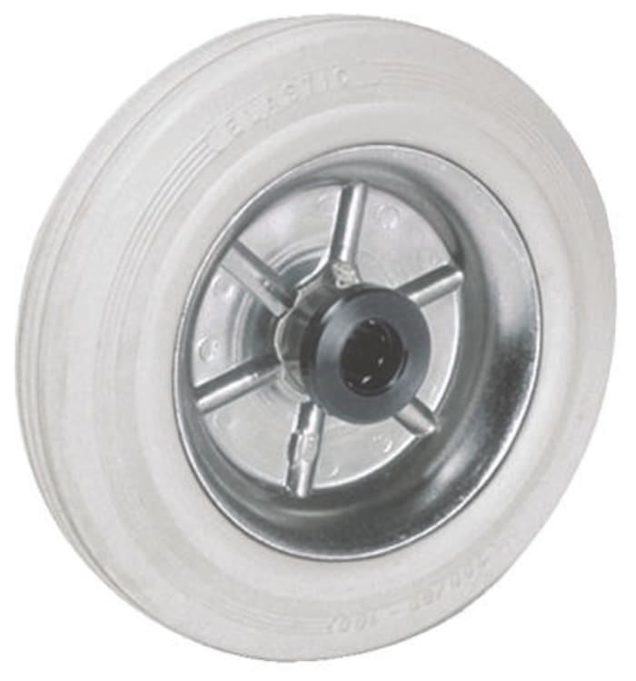 LAG Black, Grey Rubber Non-Marking, Quiet Operation, Shock Absorbing Trolley Wheel, 230kg