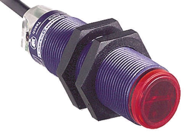 Telemecanique Sensors Through Beam Photoelectric Sensor, Barrel Sensor, 15 m Detection Range