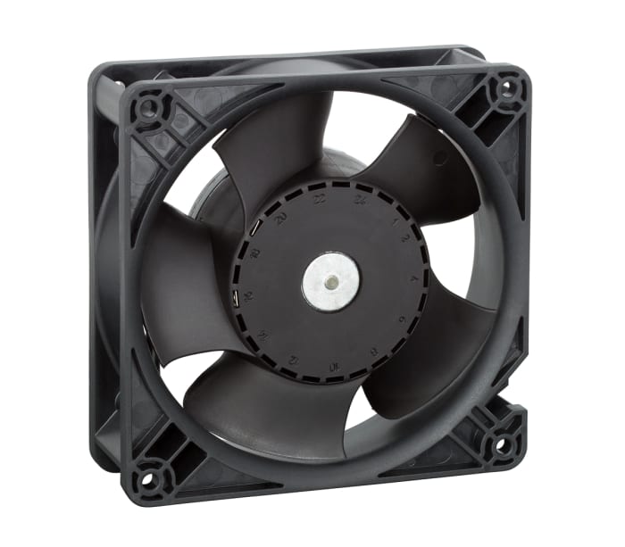 ebm-papst DV 4100 Series Axial Fan, 48 V dc, DC Operation, 280m³/h, 20W, 119 x 119 x 38mm