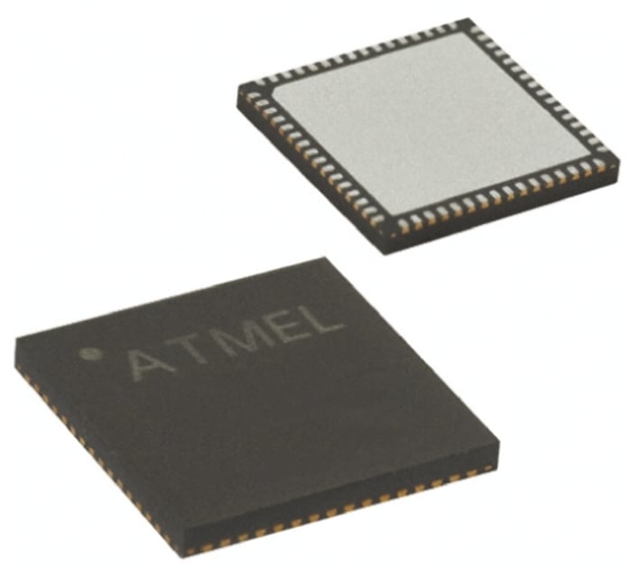 Microchip, 8bit AVR, ATmega Microcontroller, 16MHz, 2 kB, 64 kB Flash, 64-Pin MLF