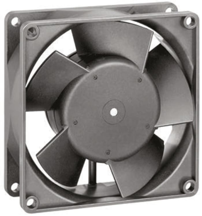 ebm-papst 3300 Series Axial Fan, 24 V dc, DC Operation, 80m³/h, 2.6W, 110mA Max, 92 x 92 x 32mm