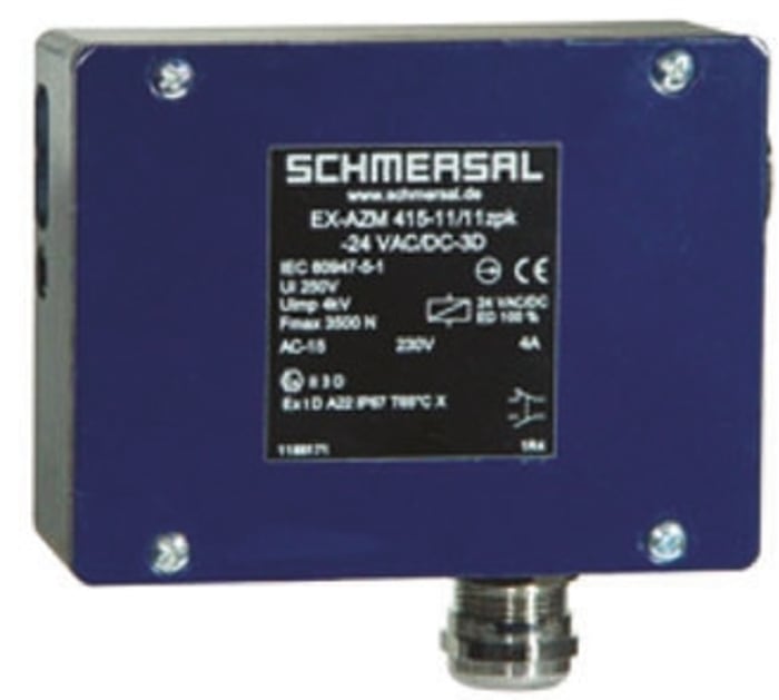 Schmersal Solenoid Interlock Switch, Power to Unlock, 2NO/2NC