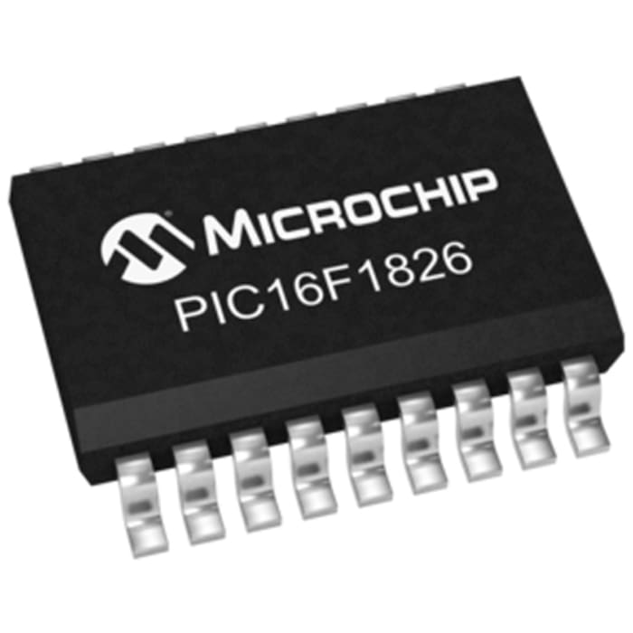 Microchip, 8bit PIC, PIC16F Microcontroller, 32MHz, 256 B, 2K x 14 words Flash, 18-Pin SOIC