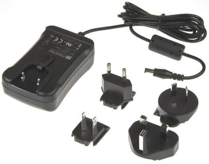 Phihong Plug In Power Supply 12V dc Output, 2.5A Output