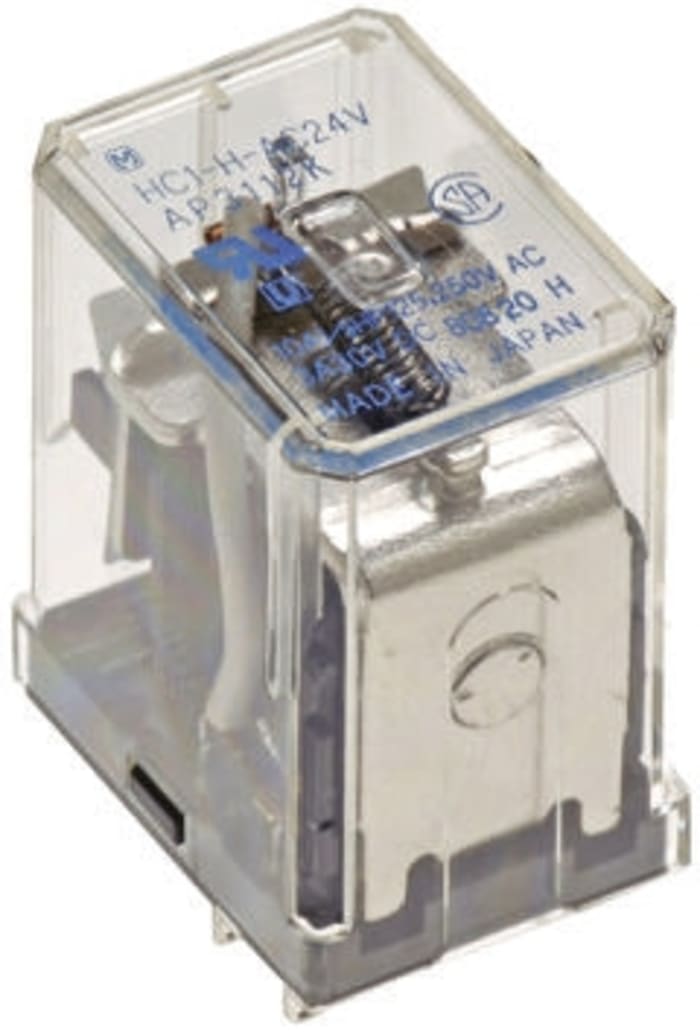 Panasonic Panel Mount Non-Latching Relay, 240V ac Coil, 5A Switching Current, 4PDT