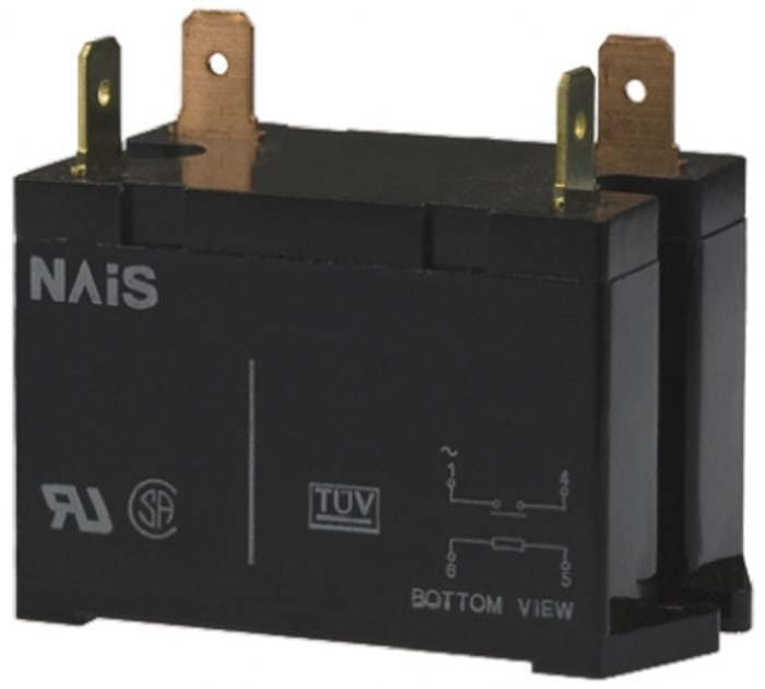 Panasonic PCB Mount Non-Latching Relay, 24V dc Coil, 30A Switching Current, SPST