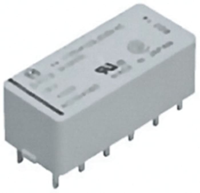 Panasonic PCB Mount Latching Power Relay, 24V dc Coil, 3A Switching Current, DPDT