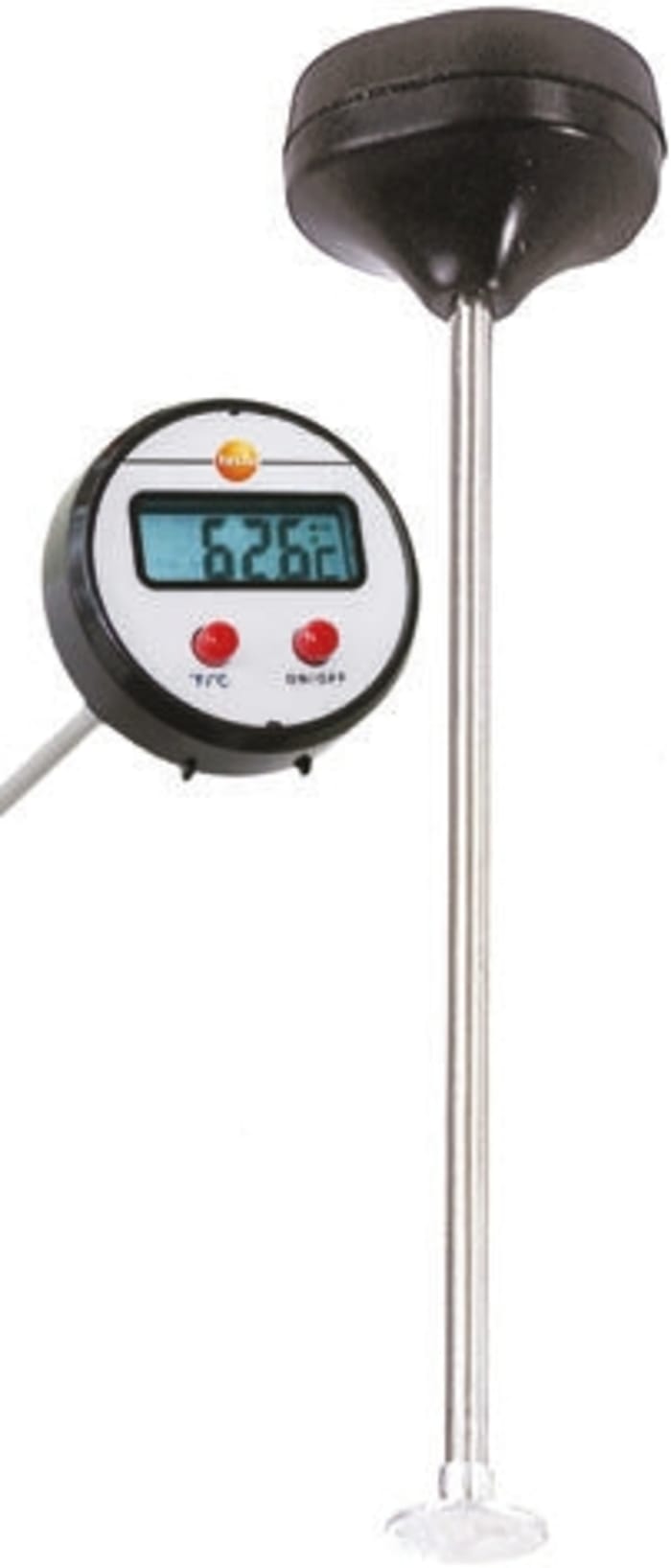 Testo Mini surface Wired Digital Thermometer for Multipurpose Use, NTC Probe, 1 Input(s), +300°C Max, ±2 °C Accuracy -