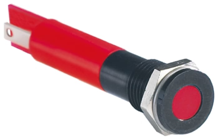 RS PRO Red Panel Mount Indicator, 2V dc, 8mm Mounting Hole Size, IP67