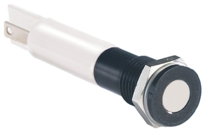 RS PRO White Panel Mount Indicator, 2V dc, 8mm Mounting Hole Size, IP67