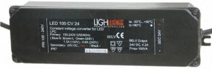Lightech, 24V Output, 100W Output, Constant Voltage
