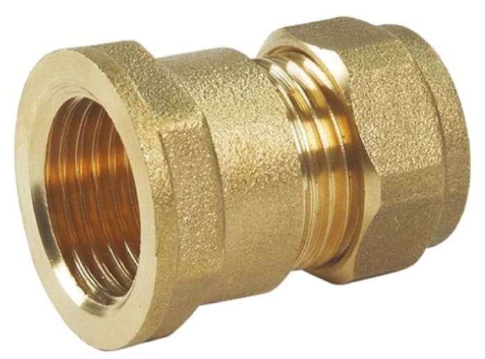 Conex-Banninger Brass Compression Fitting, Straight Coupler
