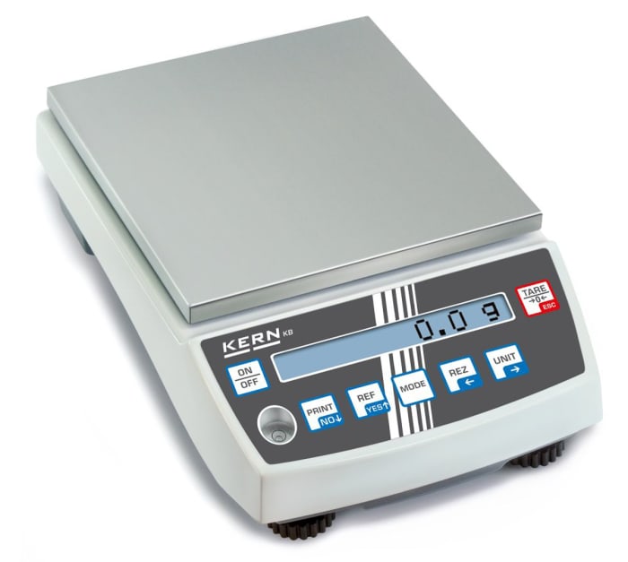 Kern Weighing Scale, 10.1kg Weight Capacity Type B - North American 3-pin, Type C - European Plug, Type G - British
