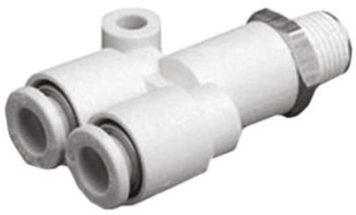 SMC KQ2 Series, R 3/8 Male, Threaded-to-Tube Connection Style