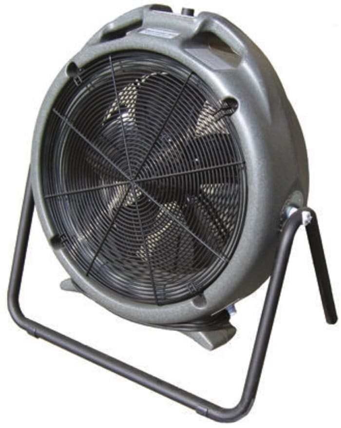 ebm-papst Mancooler Floor, Heavy Duty Fan 8500m³/h 500mm blade diameter 115 V with plug: Type G - British 3-pin